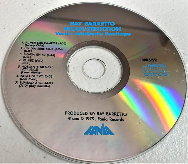 Ray Barretto Con Adalberto Santiago : Rican/Struction (CD, Album, RE)