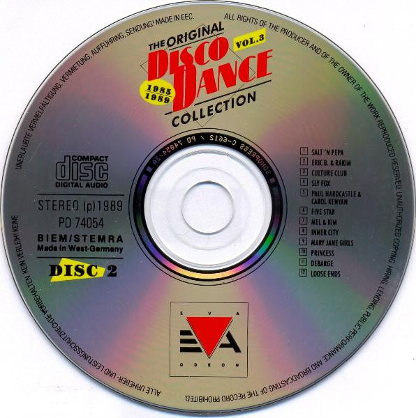 Various : The Original Disco Dance Collection - Vol. 3 - 1985-1989 (2xCD, Comp)