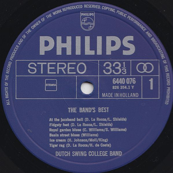 The Dutch Swing College Band : The Band's Best (LP, Comp)