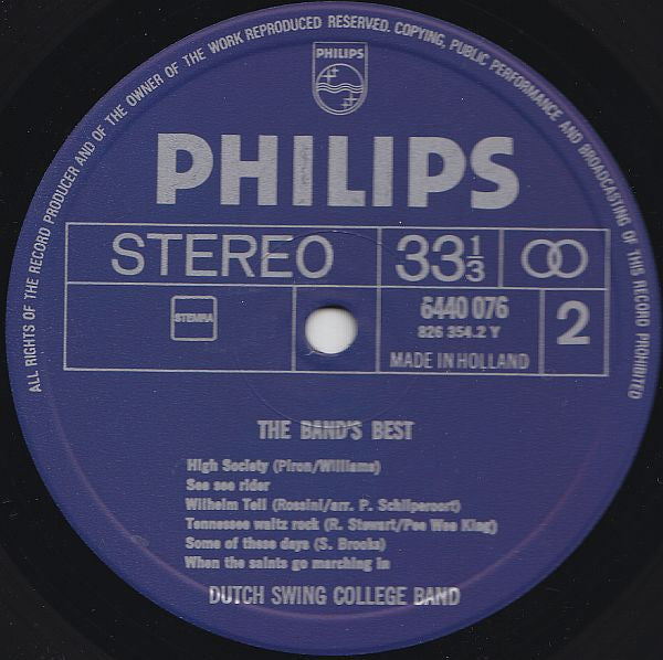 The Dutch Swing College Band : The Band's Best (LP, Comp)