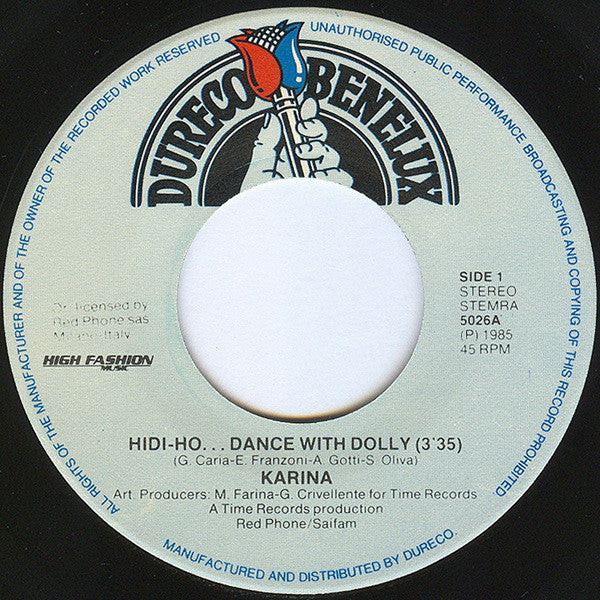 Karina (2) : Hidi-Ho... Dance With Dolly (7")