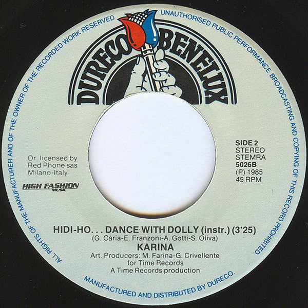 Karina (2) : Hidi-Ho... Dance With Dolly (7")