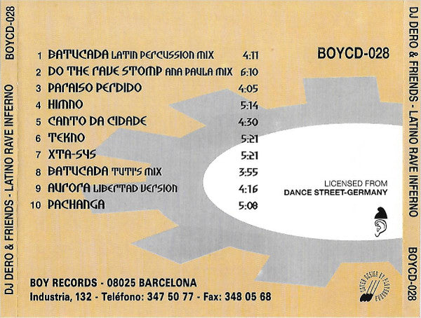 DJ Dero + Friends : Latino Rave Inferno (CD, Album)