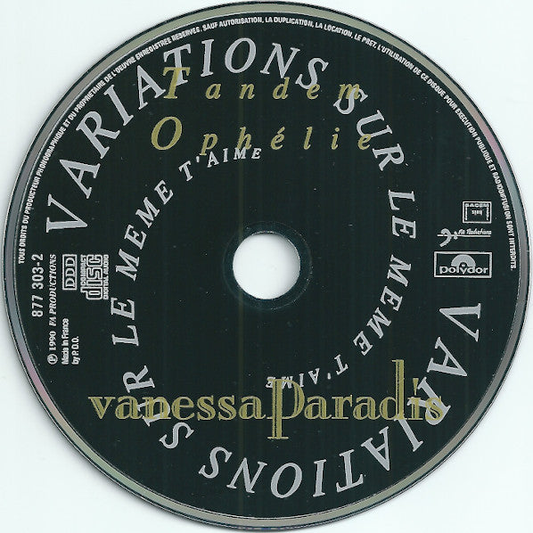 Vanessa Paradis : Tandem (CD, Single)