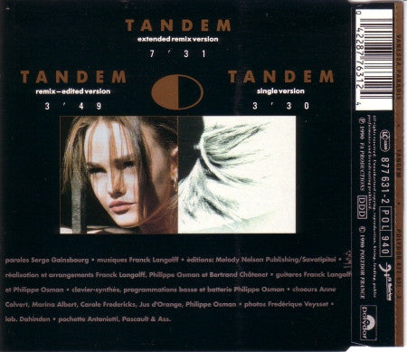 Vanessa Paradis : Tandem (CD, Maxi)