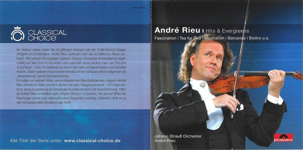 André Rieu - Johann Strauß Orchestra : André Rieu I (Hits & Evergreens) (CD, Album)