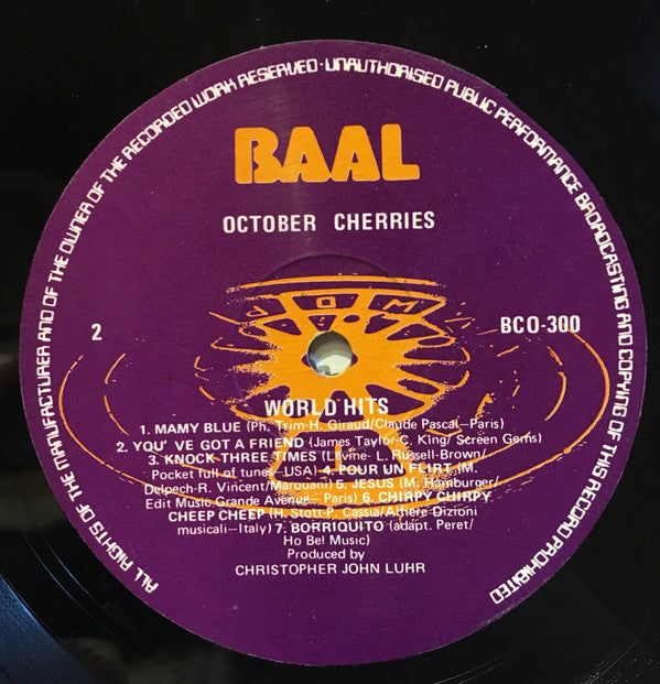 October Cherries : World Hits (LP)