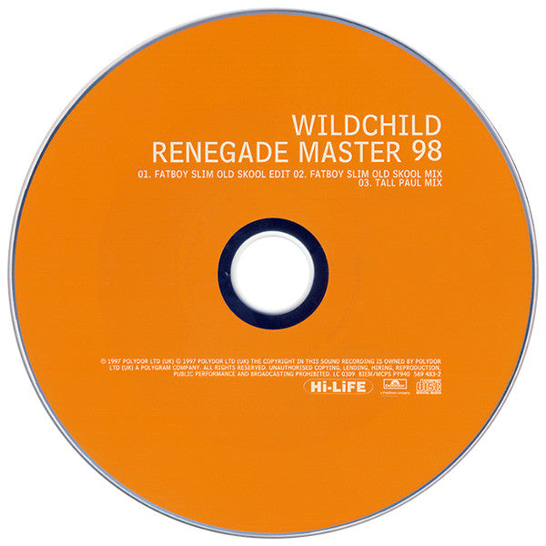 Wildchild : Renegade Master 98 (CD, Single)