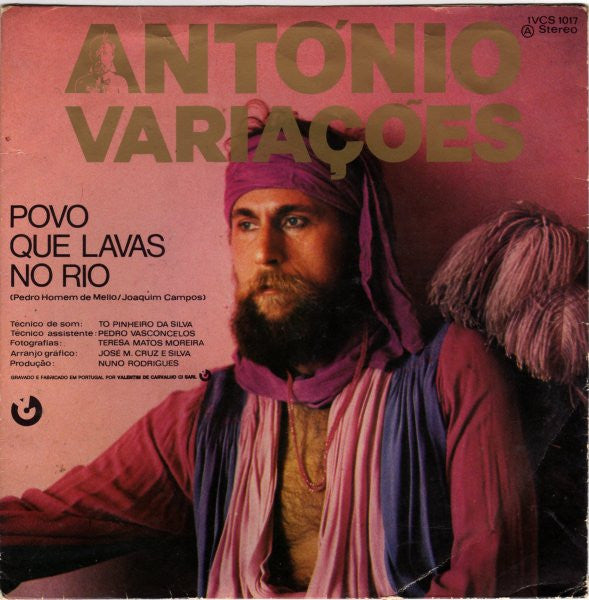 António Variações : Estou Além / Povo Que Lavas No Rio (7", Single)