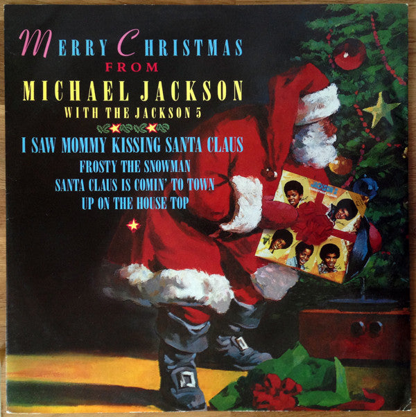 Michael Jackson With The Jackson 5 : I Saw Mommy Kissing Santa Claus (12")
