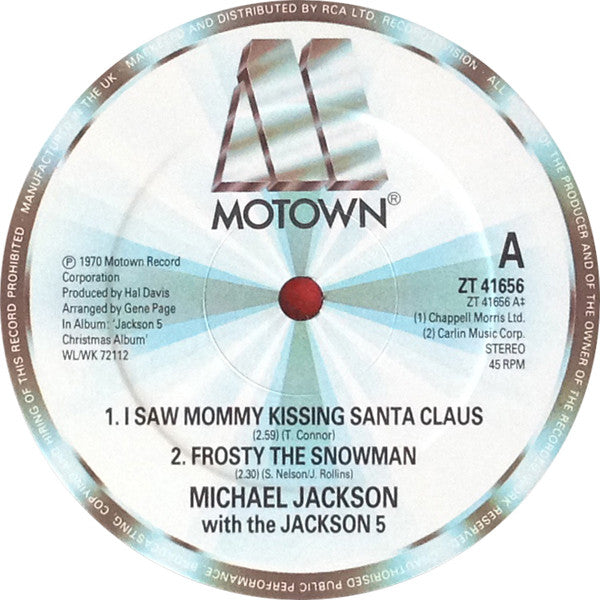 Michael Jackson With The Jackson 5 : I Saw Mommy Kissing Santa Claus (12")