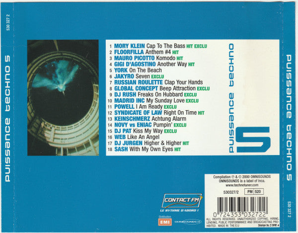 Various : Puissance Techno 5 (CD, Comp)