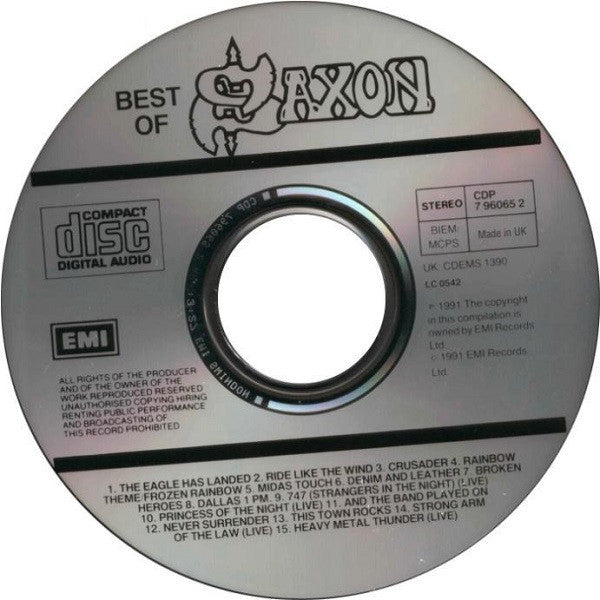 Saxon : Best Of Saxon (CD, Comp)
