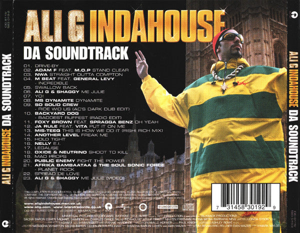 Various : Ali G Indahouse - Da Soundtrack (CD, Comp, Enh, P/Mixed)