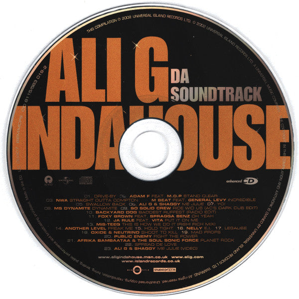 Various : Ali G Indahouse - Da Soundtrack (CD, Comp, Enh, P/Mixed)