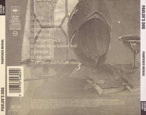 Pavlov's Dog : Pampered Menial (CD, Album, RE)