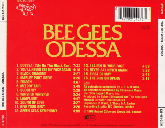 Bee Gees : Odessa (CD, Album, RE, PDO)