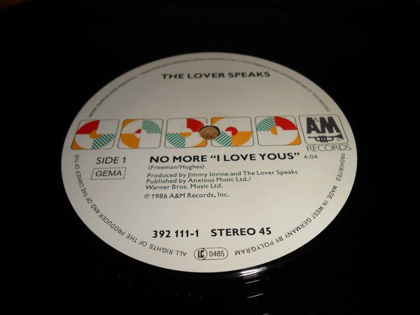 The Lover Speaks : No More "I Love You's" (12")