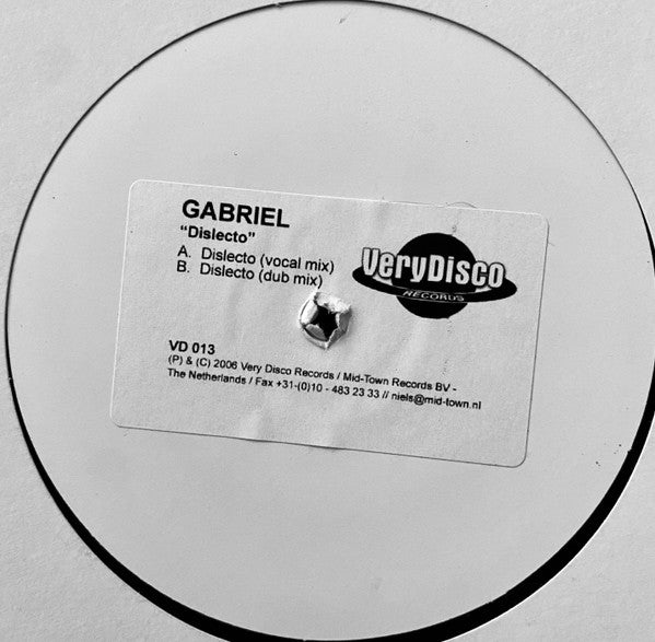 Gabriel (10) : Dislecto (12", Promo)