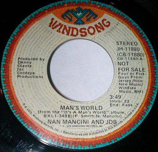 Nan Mancini & Johnny's Dance Band : Man's World (7", Mono, Promo)