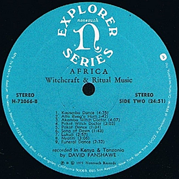 Various : Africa - Witchcraft & Ritual Music (LP, Album)
