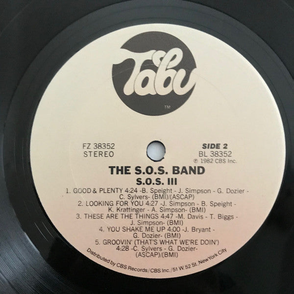 The S.O.S. Band : S.O.S. III (LP, Album, Ter)