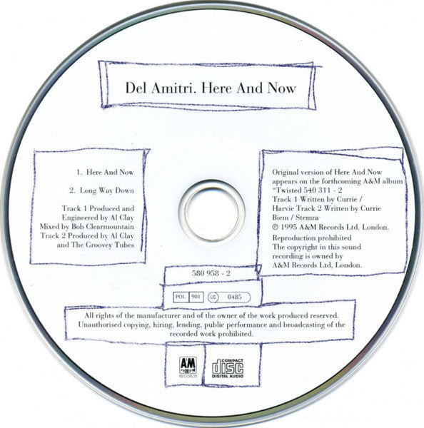 Del Amitri : Here And Now (CD, Single)