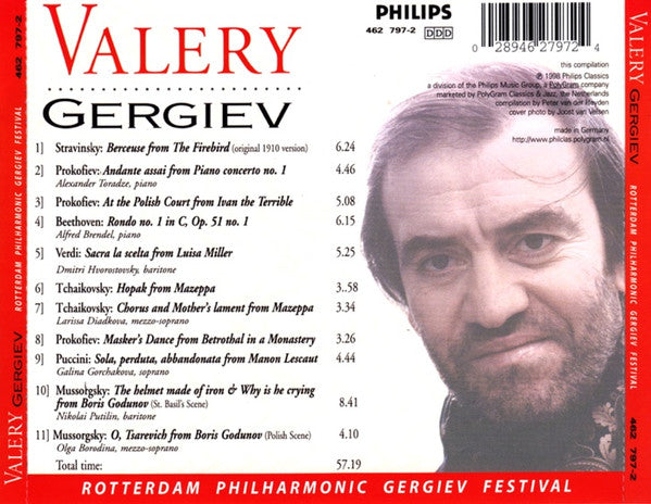 Valery Gergiev : Rotterdam Philharmonic Gergiev Festival (CD, Comp)
