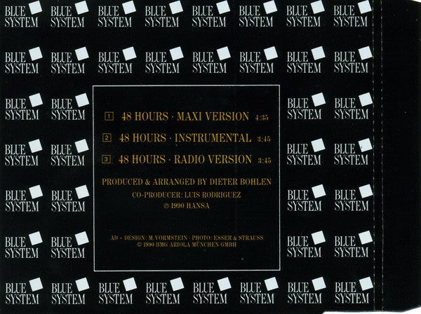 Blue System : 48 Hours (CD, Maxi)