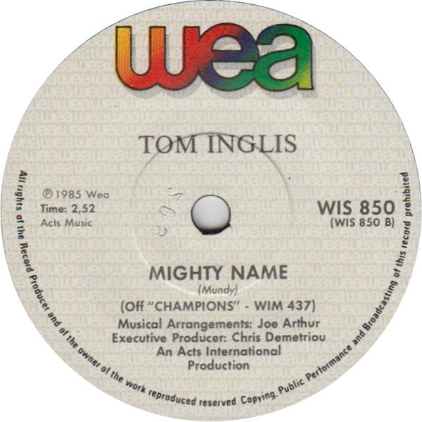 Tom Inglis : What Have We Done To The Song (7", Single)