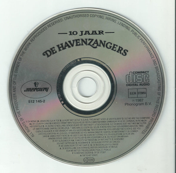 De Havenzangers : 10 Jaar (CD, Album, RE)