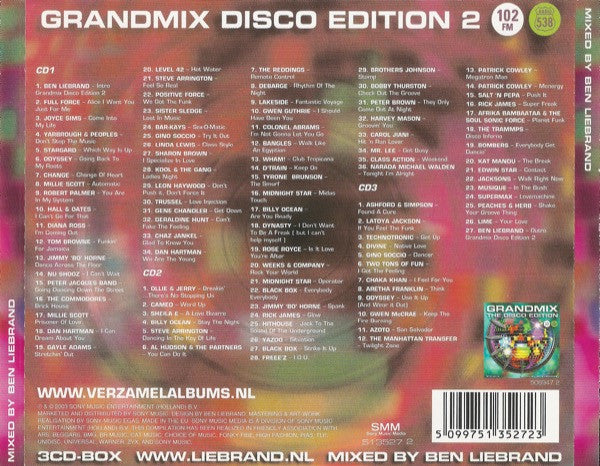 Ben Liebrand : Grandmix - The Disco Edition 2 (3xCD, Comp, Mixed)
