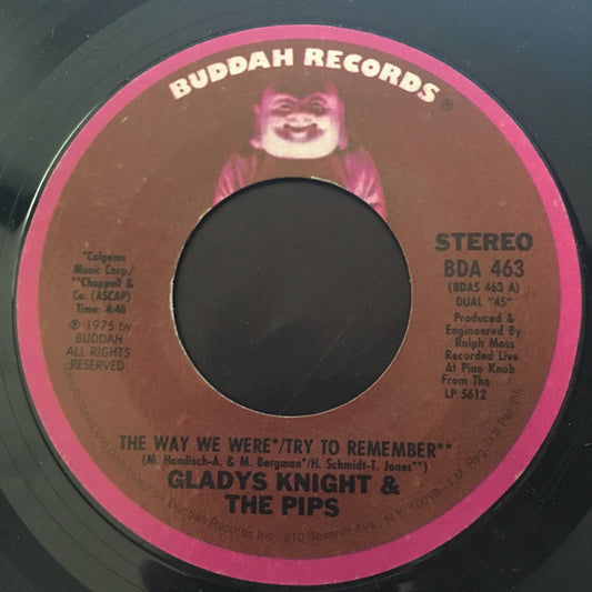 Gladys Knight And The Pips : The Way We Were / Try To Remember (7", Single)