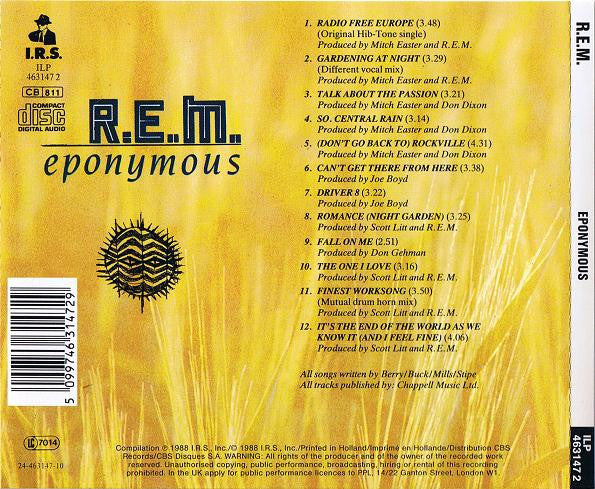 R.E.M. : Eponymous (CD, Comp)
