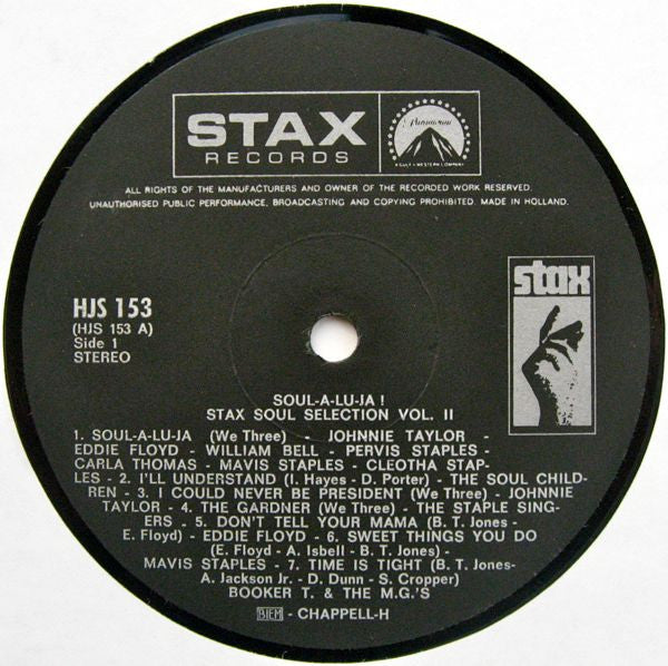 Various : Soul-A-Lu-Ja !  (Stax Soul Selection Vol. 2) (LP, Comp)