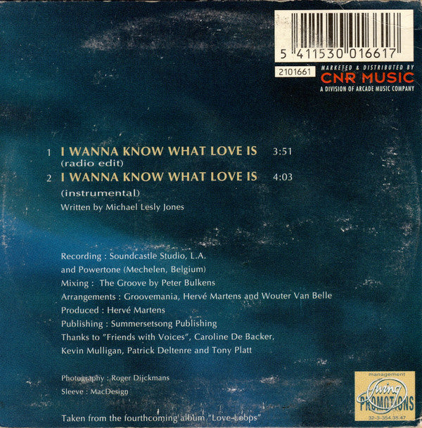 Sofie & Bobby Womack : I Wanna Know What Love Is (CD, Single)