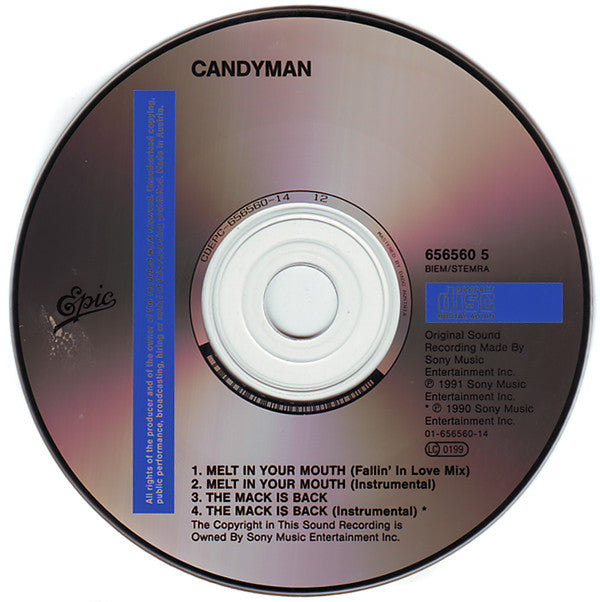 Candyman : Melt In Your Mouth (CD, Maxi)