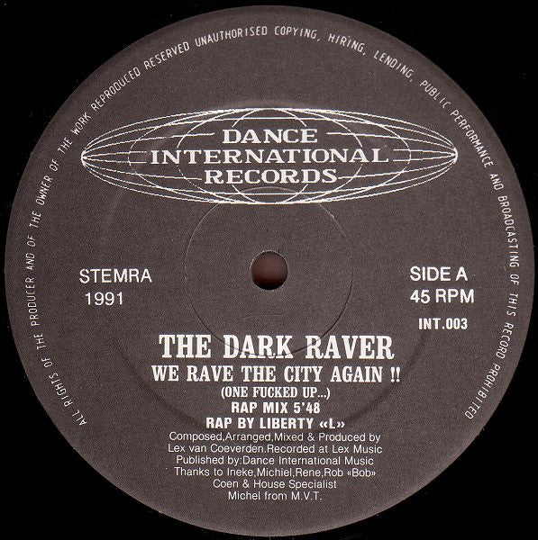 The Dark Raver : One Fucked Up... (12")