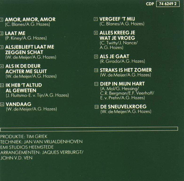 André Hazes : Met Liefde (CD, Album, RE, RM)