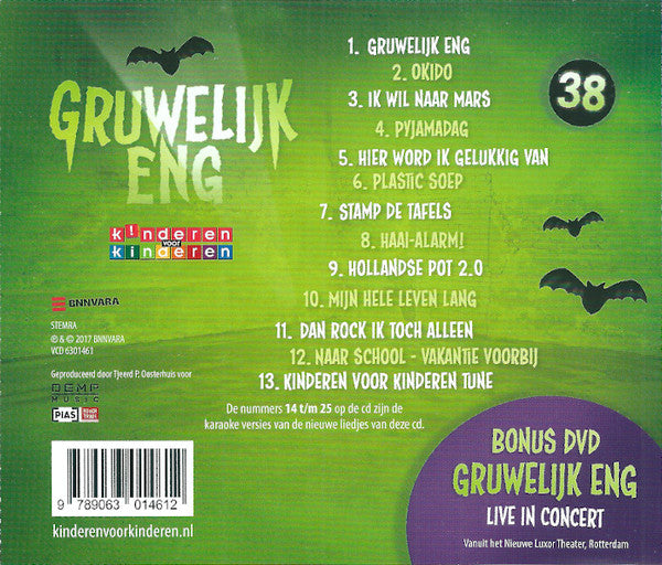 Kinderen Voor Kinderen : 38 - Gruwelijk Eng (CD, Album + DVD-V, PAL)