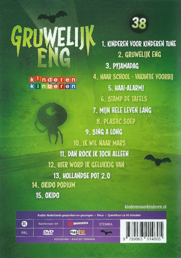 Kinderen Voor Kinderen : 38 - Gruwelijk Eng - Live In Concert 2017 (DVD-V, PAL)