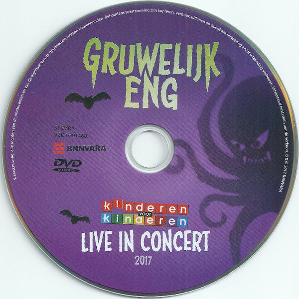 Kinderen Voor Kinderen : 38 - Gruwelijk Eng - Live In Concert 2017 (DVD-V, PAL)