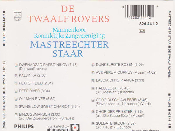 De Mastreechter Staar : De Twaalf Rovers (CD, Comp, RE)