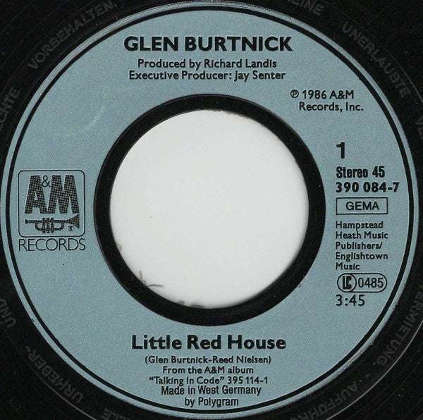 Glen Burtnick : Little Red House (7", Single)