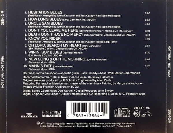 Hot Tuna : Hot Tuna (CD, Album, RE, RM)