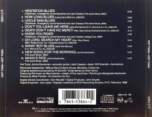 Hot Tuna : Hot Tuna (CD, Album, RE, RM)