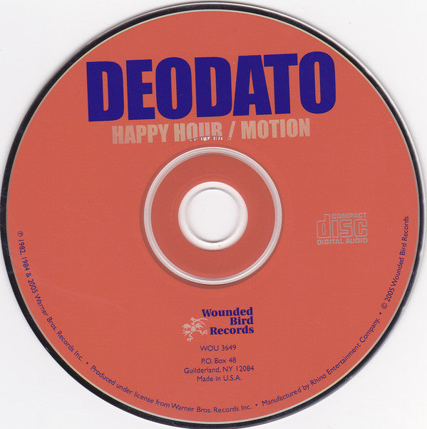 Eumir Deodato : Happy Hour / Motion (CD, Comp)