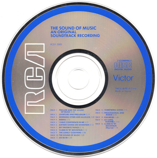 Rodgers & Hammerstein Starring Julie Andrews - Christopher Plummer Conducted By Irwin Kostal : The Sound Of Music (An Original Soundtrack Recording) (CD, Album, RE, RM)