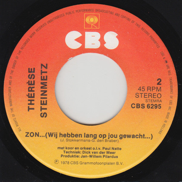 Thérèse Steinmetz : Dominee Daan (7", Single)
