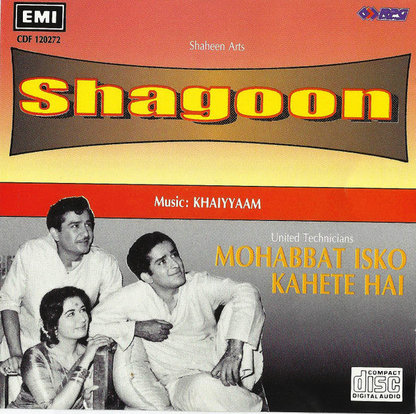 Khayyam : Shagoon / Mohabbat Isko Kahete Hai (CD, Comp)